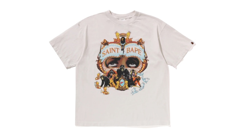 ミュージシャン SAINT Mxxxxxx bape Guns Tee L size Buy BAPE x Saint Mxxxxxx Guns Tee 'Charcoal' - 1K23 109 903