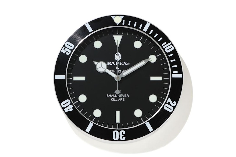 BAPE X Wall Clock Black