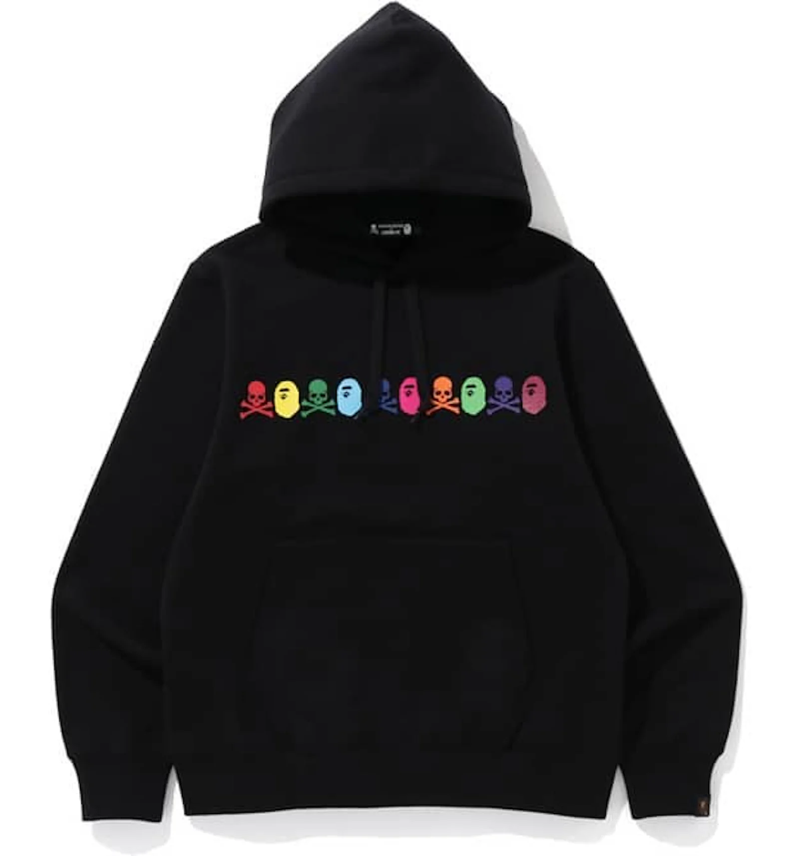 Bape discount rainbow hoodie