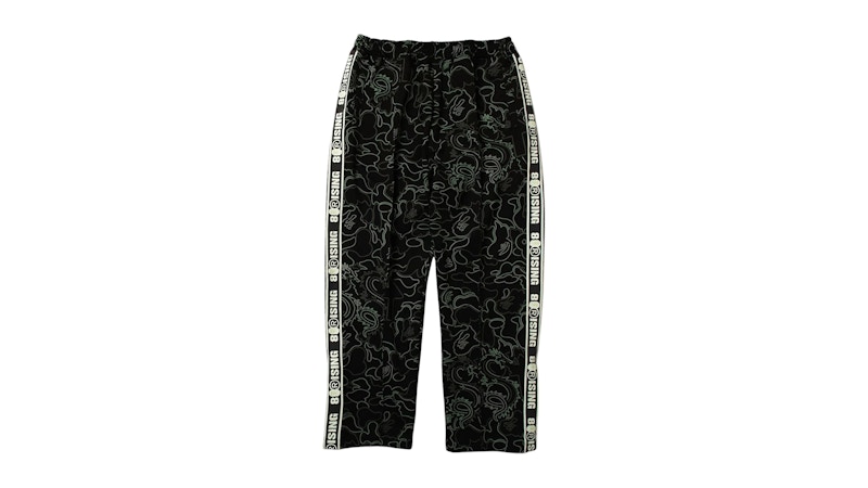 BAPE x 88Rising Glow In The Dark Camo Track Pants Black