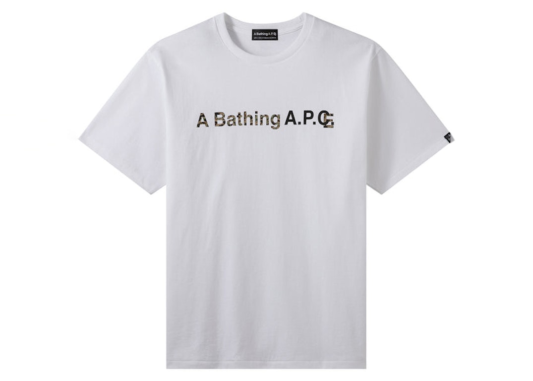 Pre-owned Bape X A.p.c A Bathing A.p.c. T-shirt White