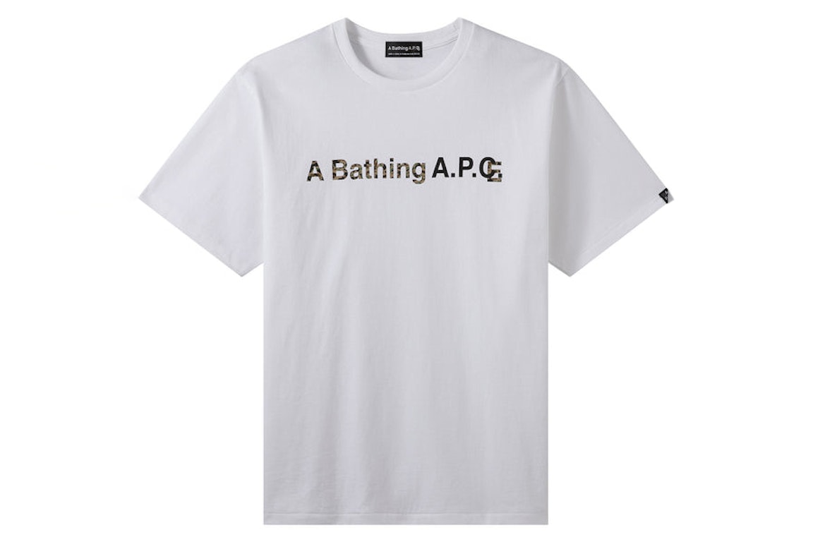 Pre-owned Bape X A.p.c A Bathing A.p.c. T-shirt White