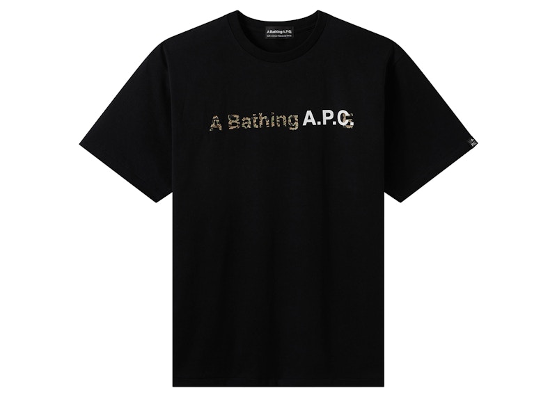 BAPE x A.P.C. A Bathing Ape Wide T-Shirt Black メンズ - FW22 - JP