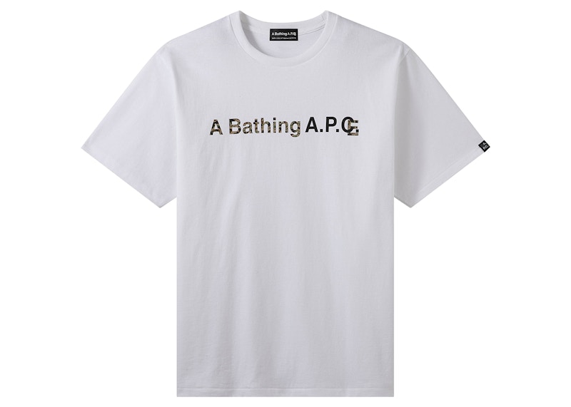 BAPE x A.P.C. A Bathing Ape Wide T-Shirt White - FW22 Men's - US