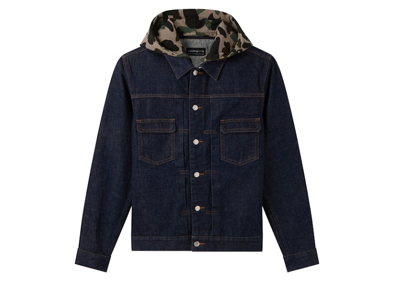 BAPE x A.P.C Born 2 Lose Jacket Indigo - FW22 - JP BAPE x A.P.C Born 2 Lose Jacket Indigo - FW22 - JP