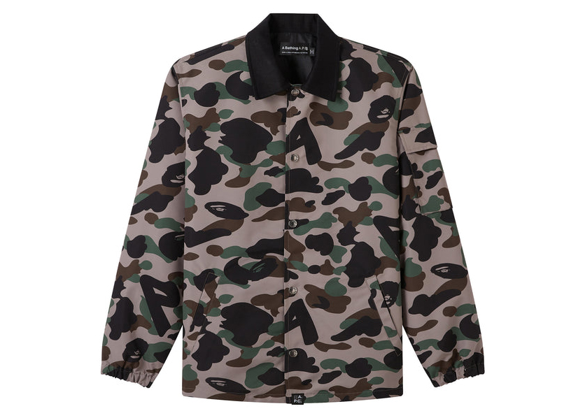 BAPE x A.P.C Coach Jacket Khaki Green FW22 GB