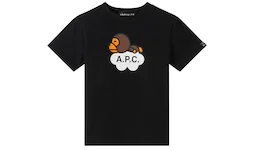 BAPE x A.P.C Kids Milo Cloud T-shirt Black
