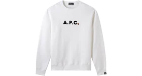 BAPE x A.P.C. Kids Milo on APC Wide Crewneck White