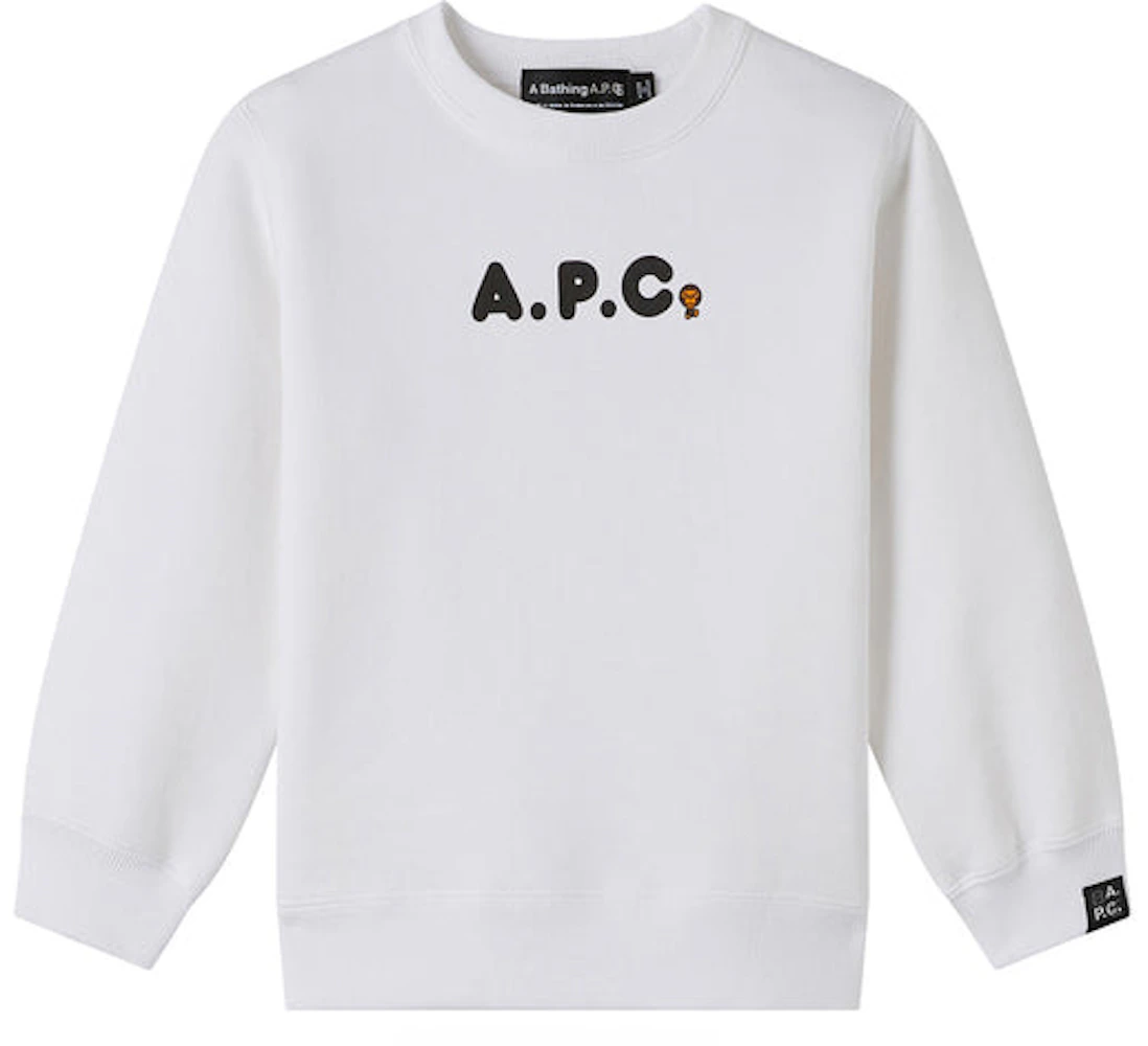 BAPE x A.P.C Kids Tears II Sweatshirt White Kids' - FW22 - US