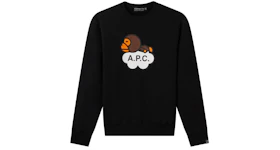 BAPE x A.P.C Milo Cloud Sweatshirt Black