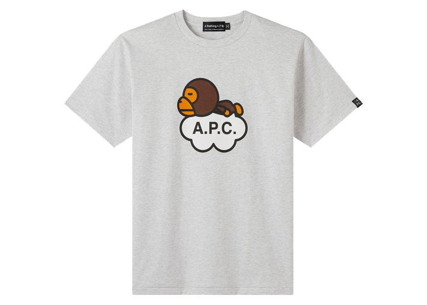 BAPE x A.P.C Milo Cloud T-shirt Gray - FW22 - US
