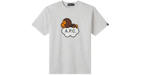 BAPE x A.P.C Milo Cloud T-shirt Gray