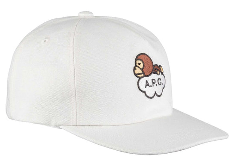 BAPE x A.P.C Moe-Moe Baseball Cap White - FW22 - GB