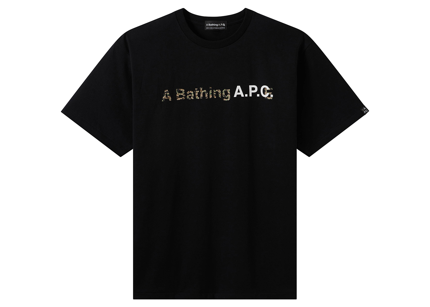 BAPE x A.P.C. A Bathing Ape Wide T-Shirt Black Men's - FW22 - US