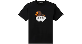 BAPE x A.P.C. Women's Milo Wide T-Shirt Black