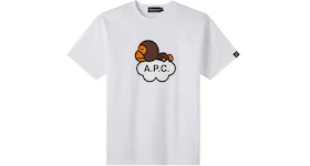 BAPE x A.P.C. Women's Milo Wide T-Shirt White