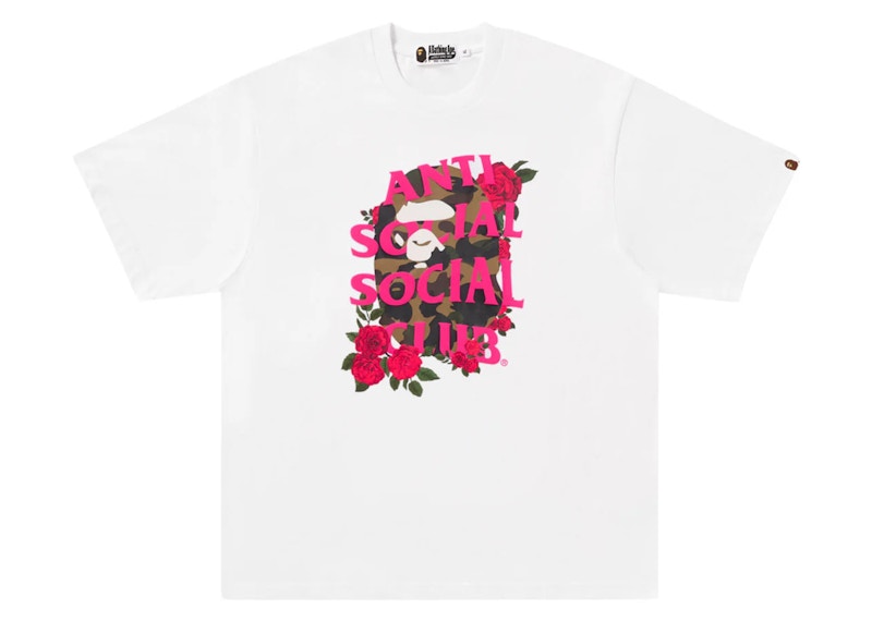 BAPE x Anti Social Social Club I Tee White Men's - FW24 - US