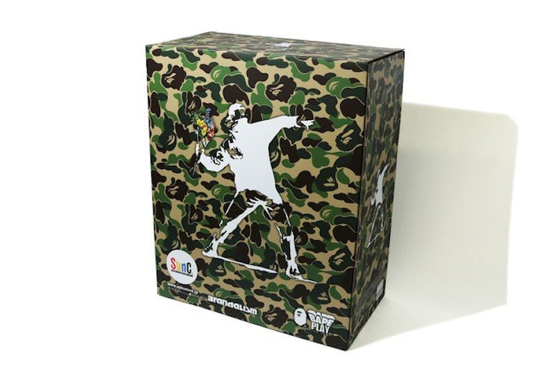 BAPE x Banksy Brandalism Flower Bomber Sculpture Green - US