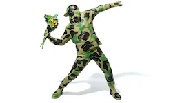 BAPE x Banksy Brandalism Flower Bomber Sculpture Green