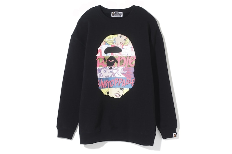 BAPE x Barbie Ape Head Oversized Crewneck Black - SS19 - US