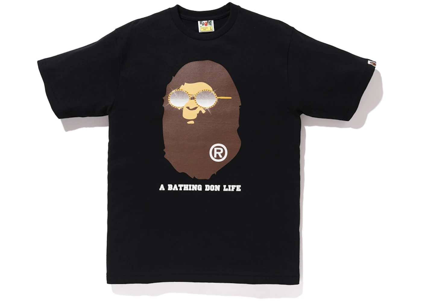 BAPE x Big Sean Swarovski Ape Head Tee Black Men's FW19 US