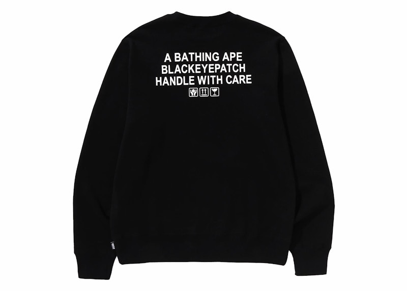 BAPE x Black Eye Patch Crewneck Sweat Gray Men's - SS24 - US