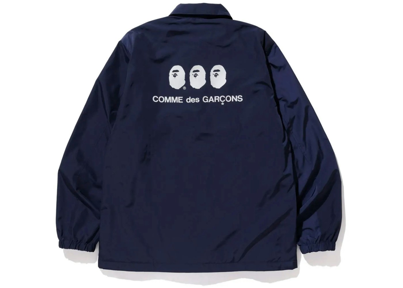 Bape X Cdg Osaka Coach Jacket Navy Fw Bape X Cdg Osaka Coach Jacket Navy Fw
