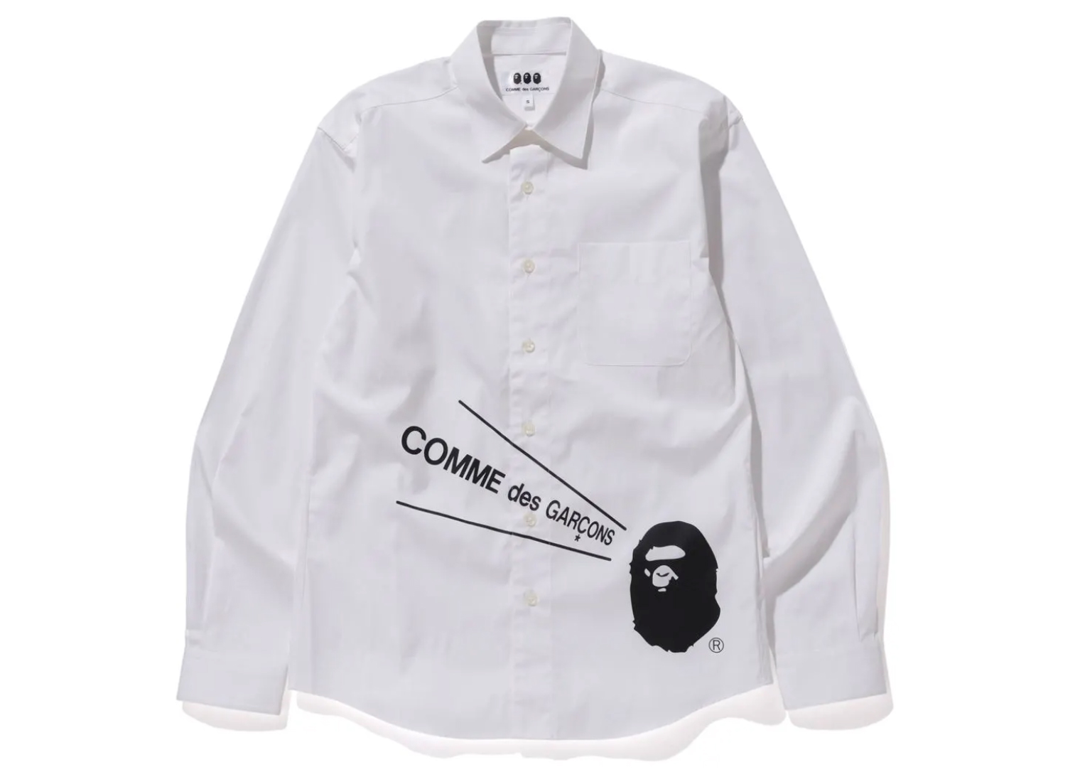 BAPE x CDG Osaka Shirt #2 White - FW20