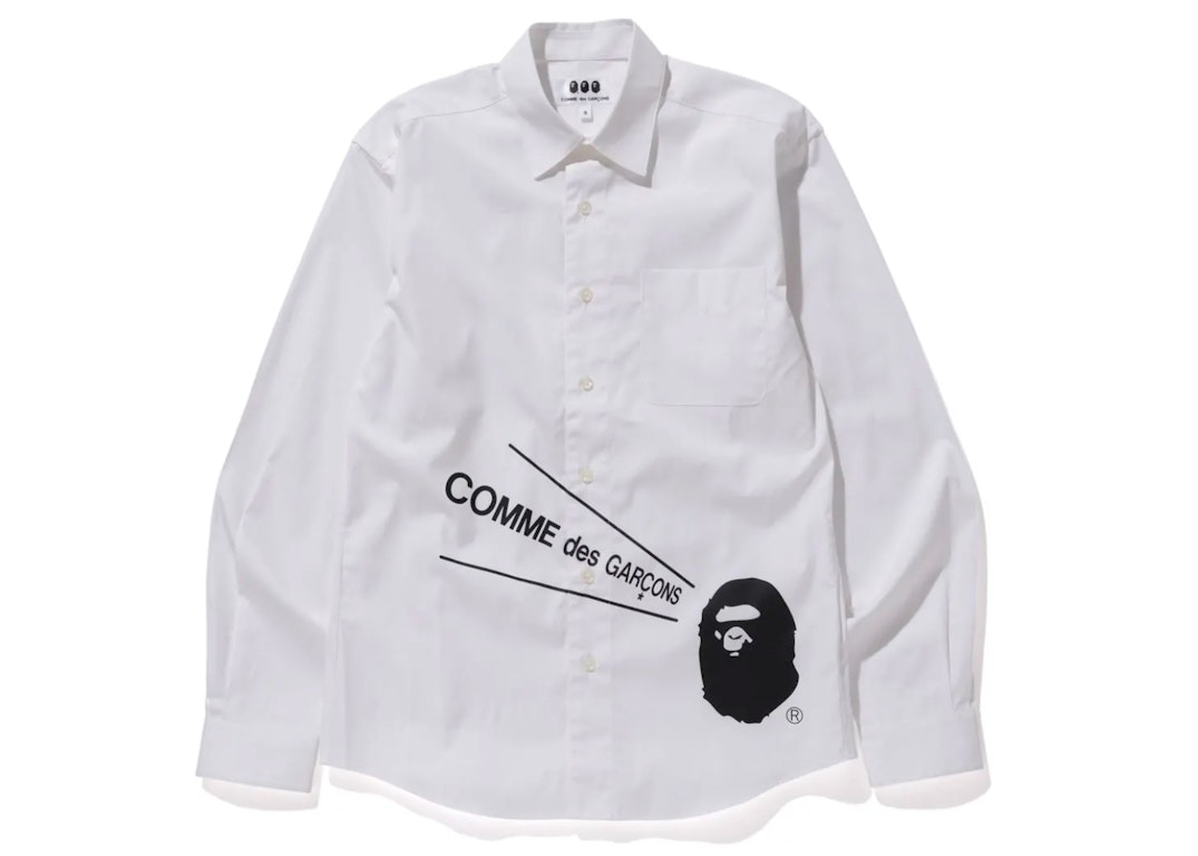 Pre-owned Bape X Cdg Osaka Shirt #2 White