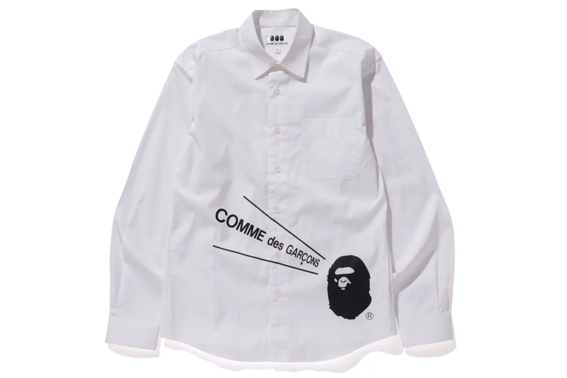 Pre-owned Bape X Cdg Osaka Shirt #2 White