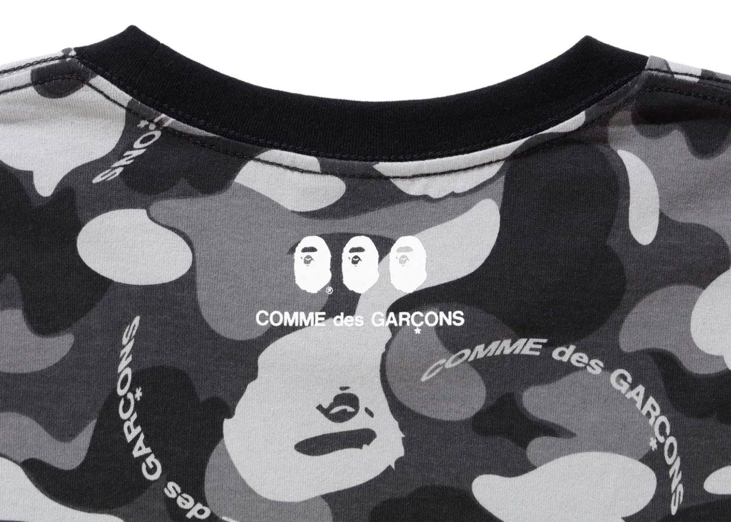 BAPE x CDG Osaka Tee #3 Black/Gray