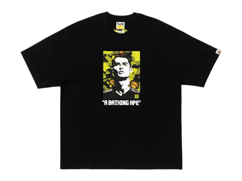 BAPE x CR7 Life Baby Milo Relaxed Fit Tee Black Men's - FW25 - US