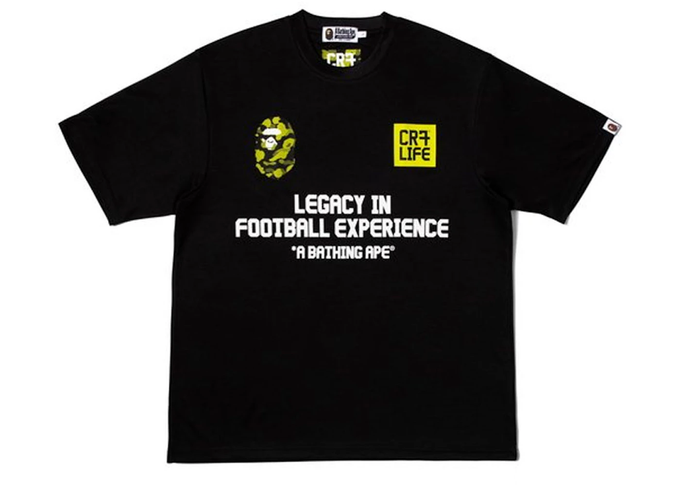 BAPE x CR7Life Ronaldo T-shirt Black Men's SS25 US