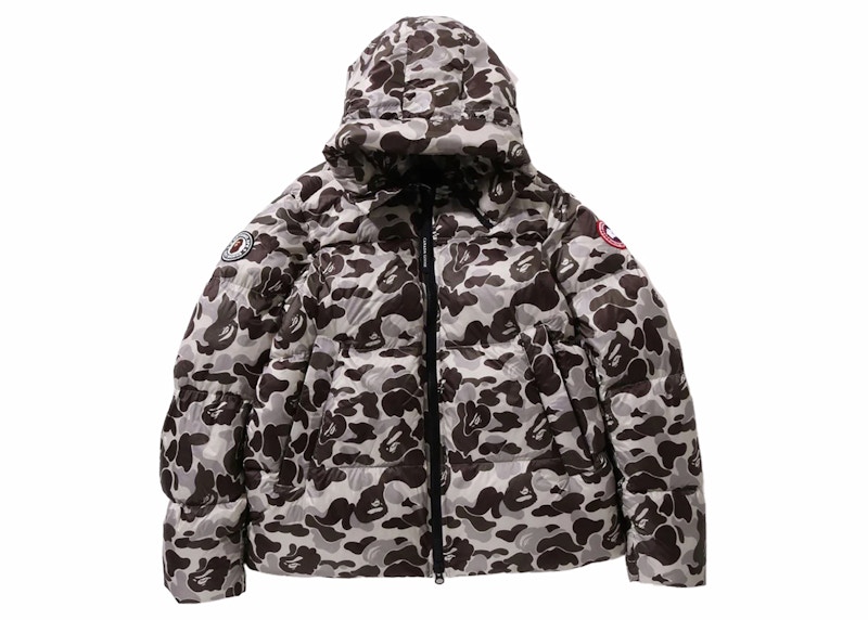 Camo goose hot sale down jacket