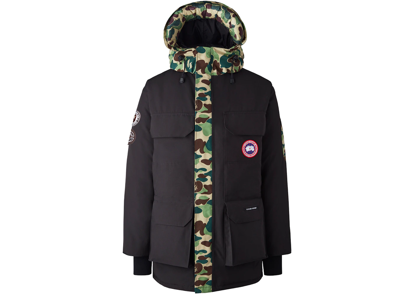 BAPE x Canada Goose x Concepts Expedition Jacket Black/ABC Camo