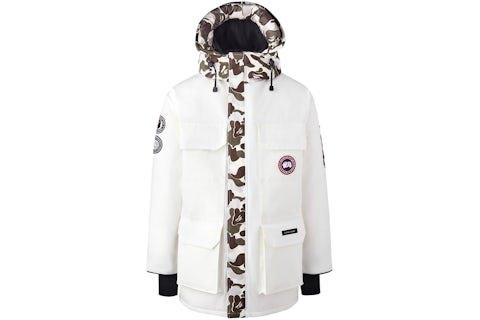 BAPE x Canada Goose x Concepts Expedition Jacket White/Snow Camo