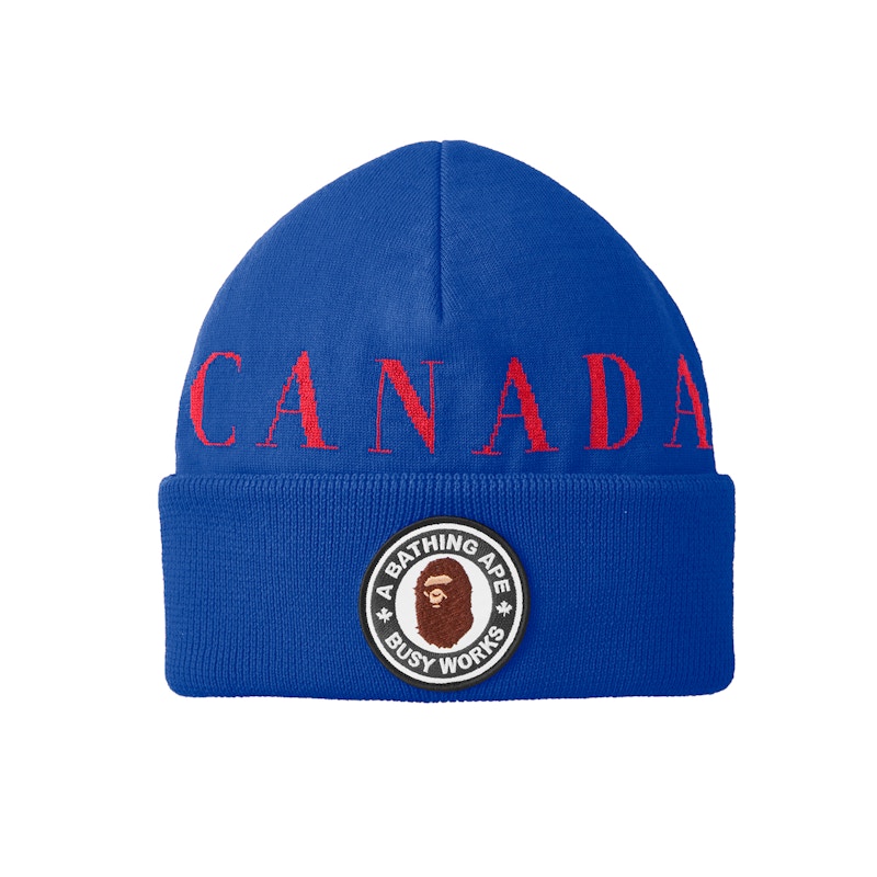 BAPE x Canada Goose x Concepts Toque Beanie Pacific Blue FW21 GB