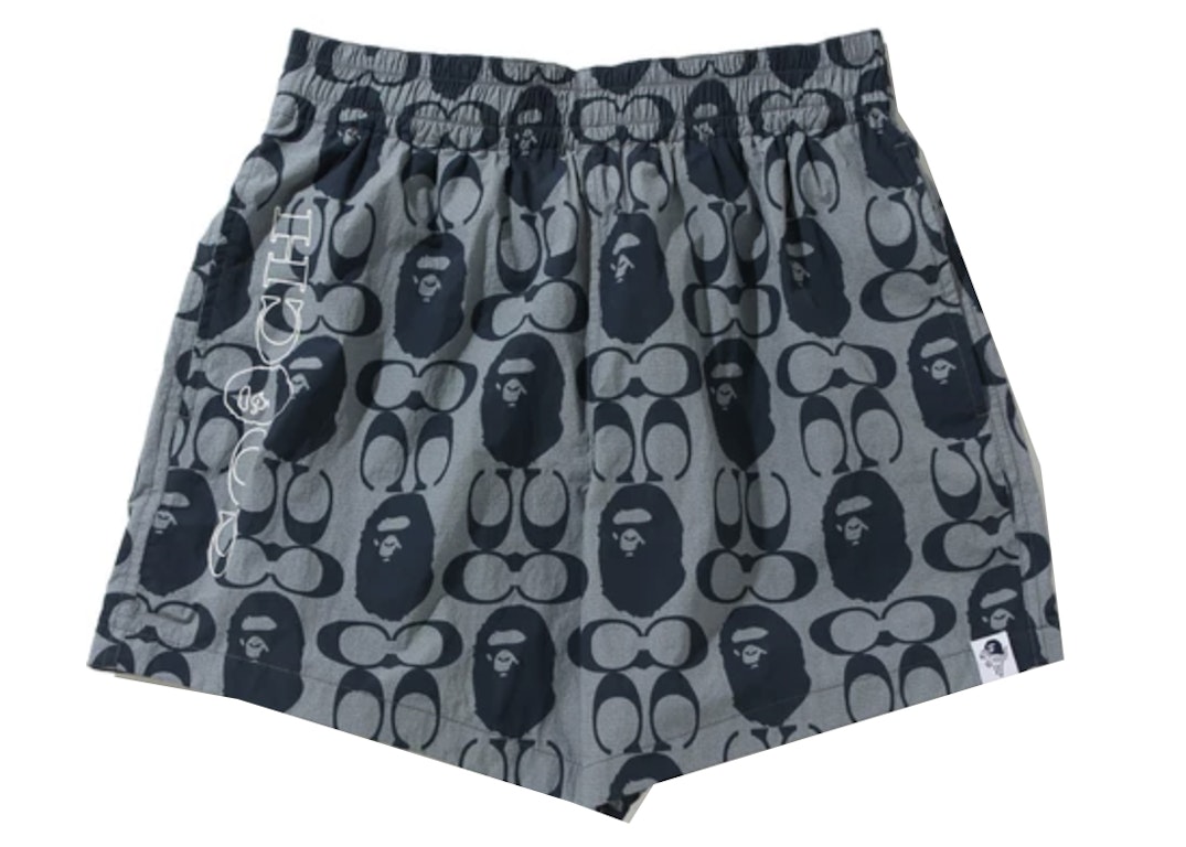 Pre-owned Bape X Coach Ladies Shorts Navy