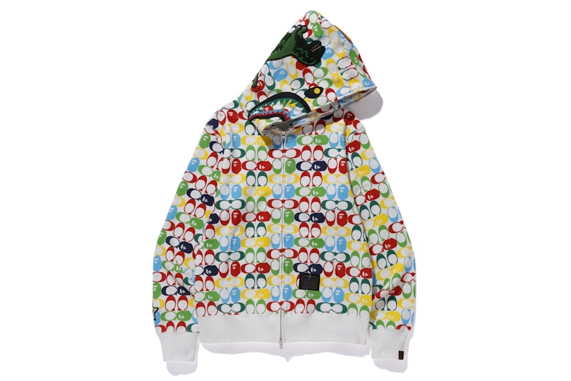 BAPE X COACH SHARK FULL ZIP HOODIE