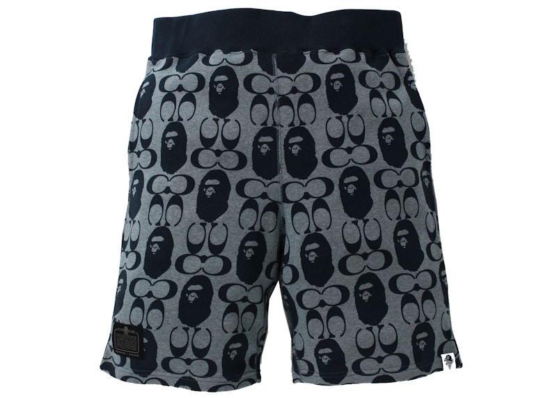 BAPE x PSG Sweat Shorts Navy