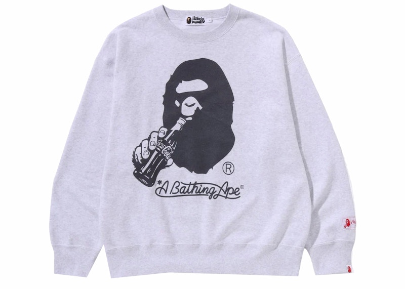 BAPE X Coca-Cola 】APE HEAD CREWNECK-