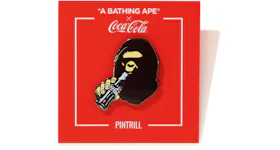 BAPE x Coca Cola Ape Head Pintrill Pin Brown