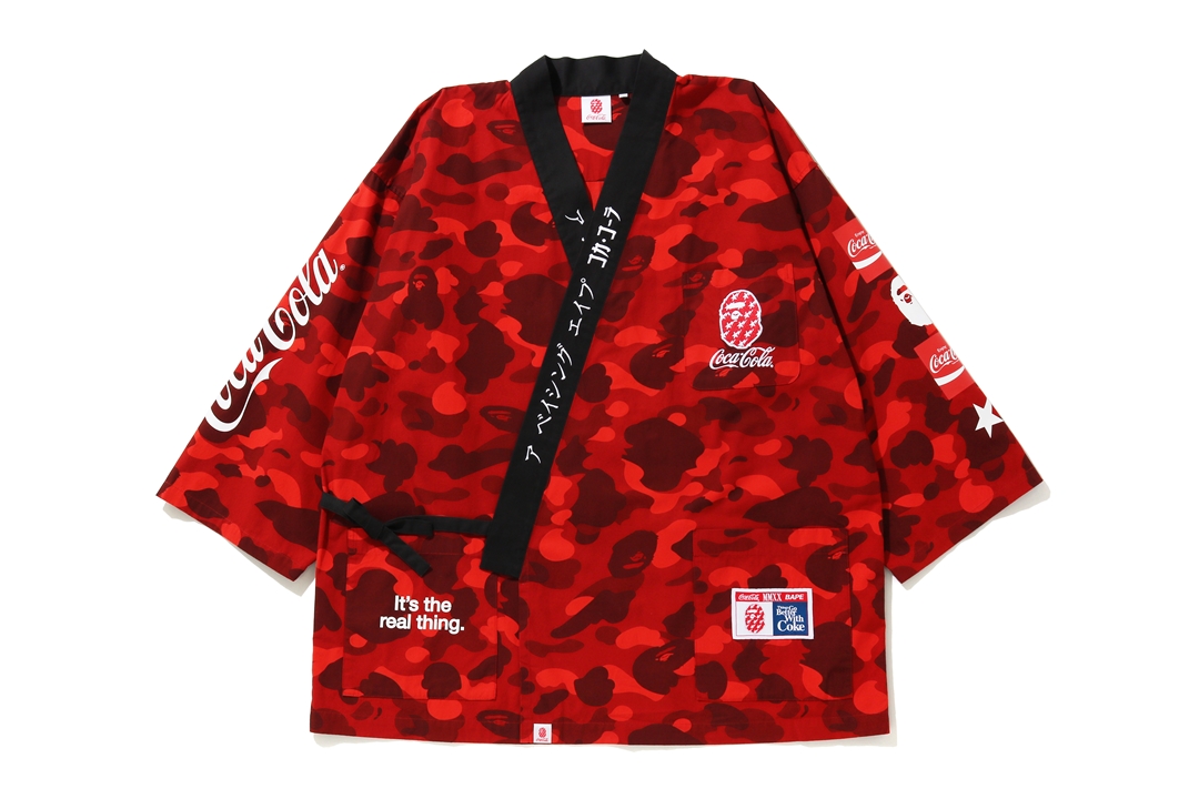 BAPE x Coca Cola Kimono Shirt Red - SS20 - US