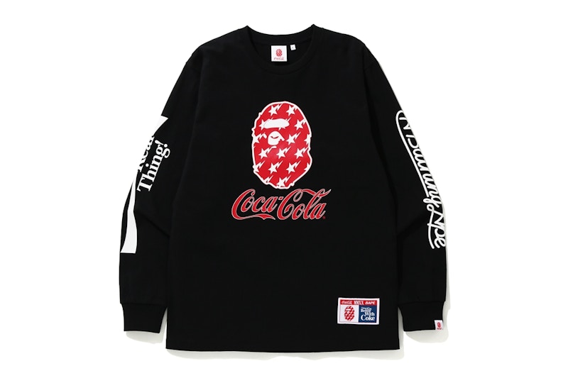 BAPE x Coca Cola L/S Tee Black Men's - SS20 - US