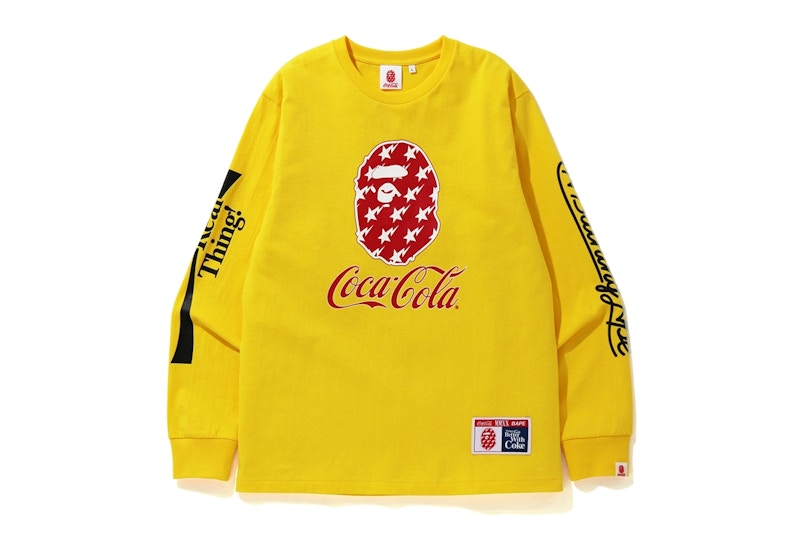 BAPE x Coca Cola L/S Tee Yellow Men's - SS20 - US