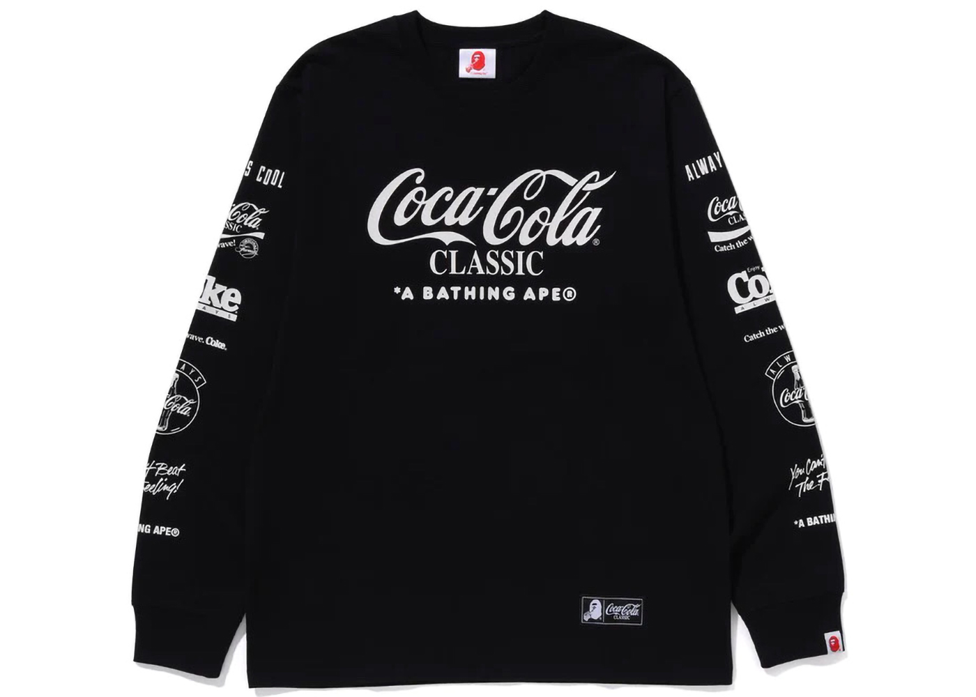 BAPE x Coca-Cola Milo L/S Tee Black Men's - FW23 - US