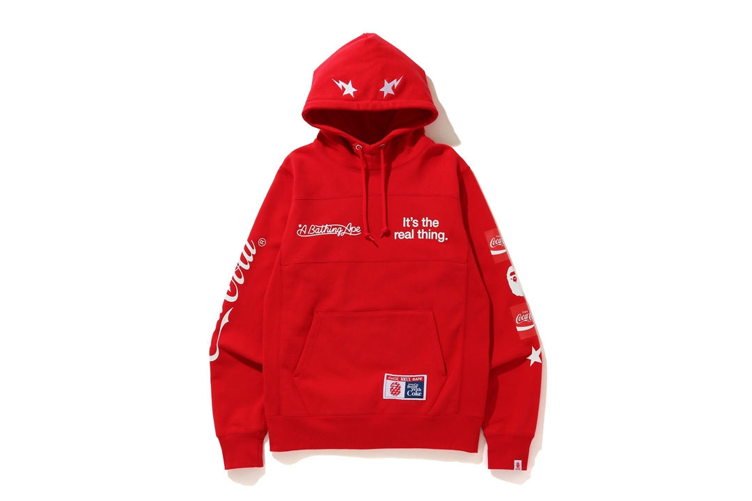 BAPE x Coca Cola Pullover Hoodie Red - SS20 - US