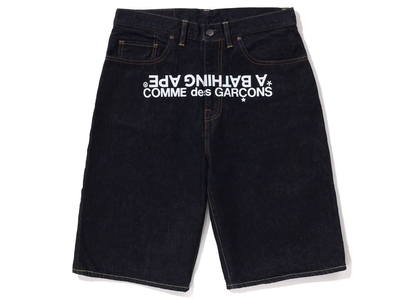 BAPE x Comme des Garcon Osaka Denim Shorts Indigo Men's   SS   US