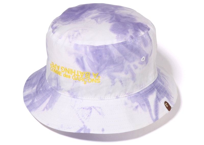 BAPE x Comme des Garcon Osaka Tie Dye Bucket Hat Purple - SS23 - US