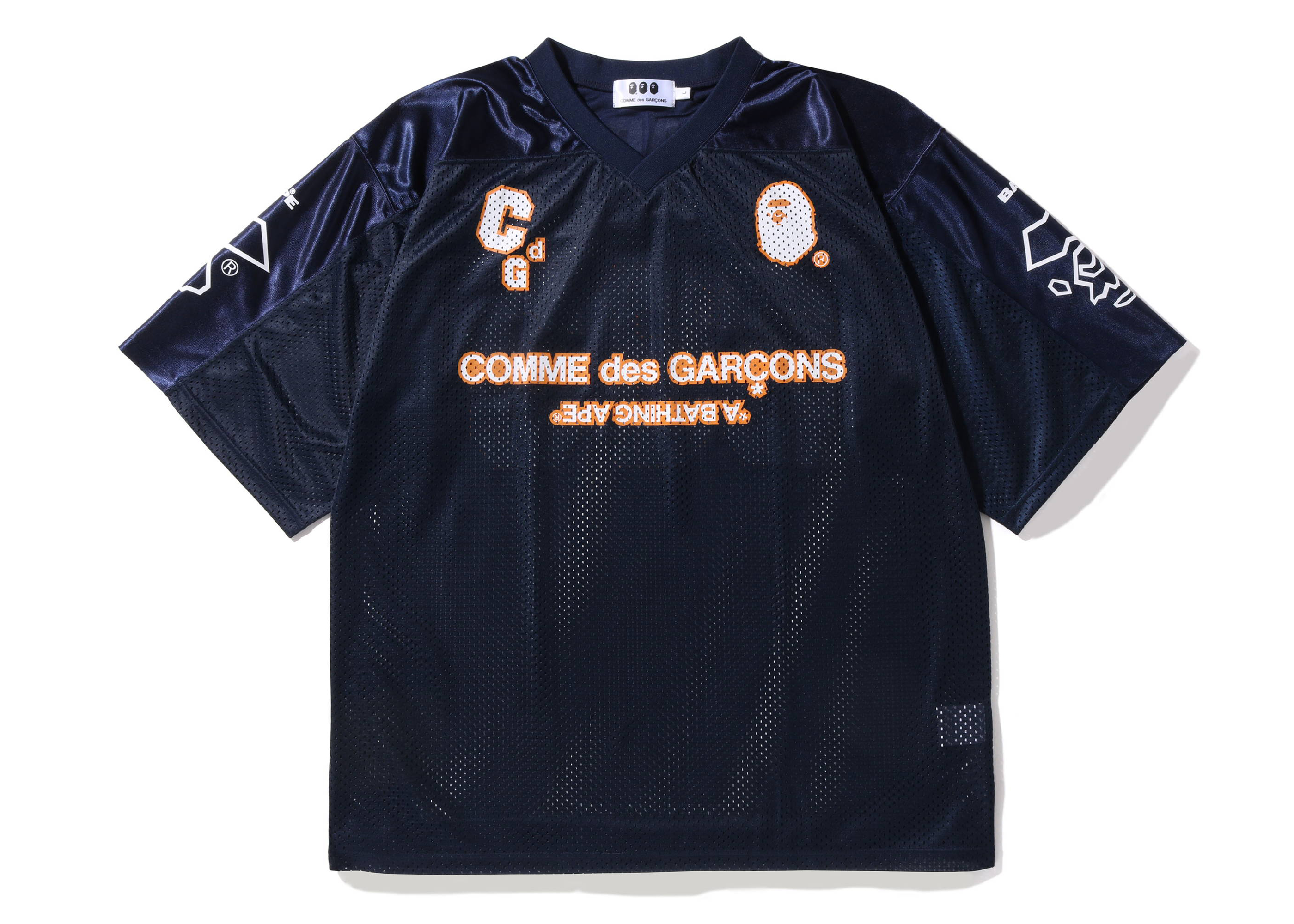 BAPE x Comme des Garcons Osaka Football Jersey Navy Men s SS22 US